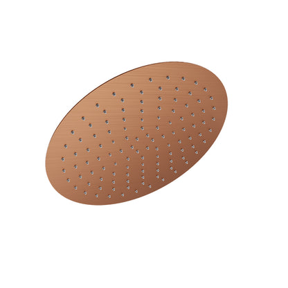 Baril Round 16" Anti-Limestone Shower Head - Satin Copper