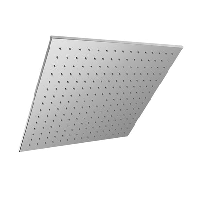 Baril Square 16" Anti-Limestone Shower Head - Polished Chrome