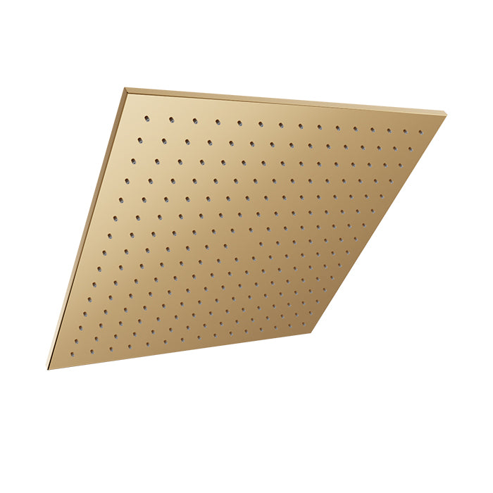 Baril Square 16" Anti-Limestone Shower Head - Gold