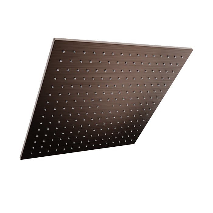 Baril Square 16" Anti-Limestone Shower Head - Venetian Bronze