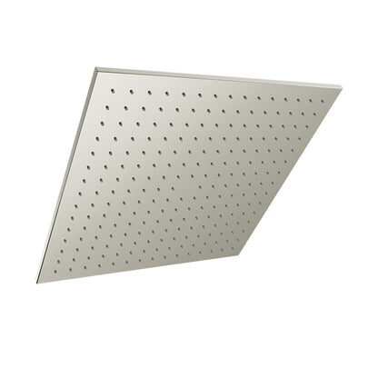 Baril Square 16" Anti-Limestone Shower Head - Polished Nickel