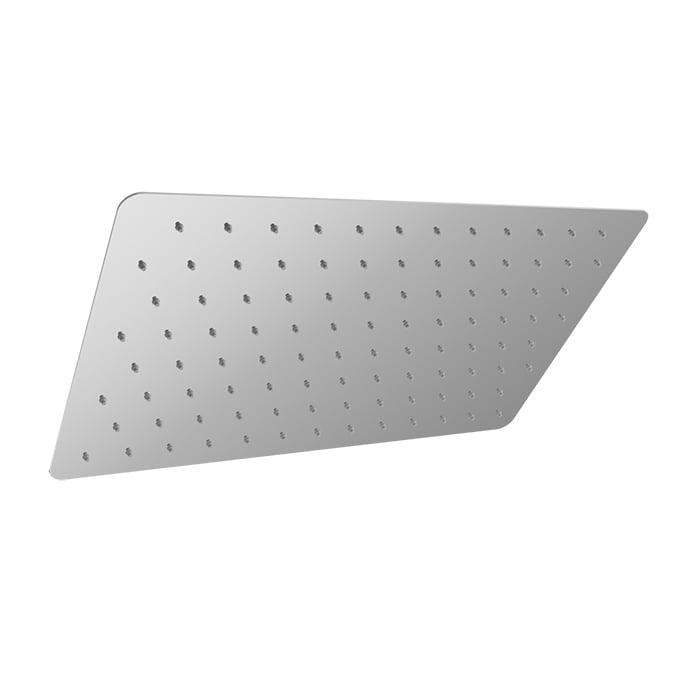 Baril Rectangular 20" x 12" Anti-Limestone Shower Head - Polished Chrome