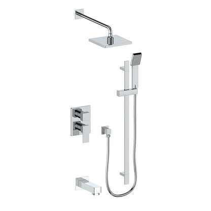 Vogt Kapfenberg 3-Way PB Shower Kit Trim TM.AP.310.310 in Polished Chrome