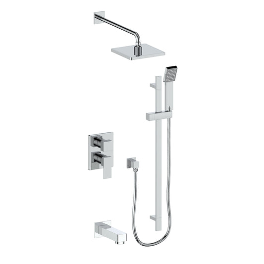 Vogt Kapfenberg 3-Way PB Shower Kit Trim TM.AP.310.310 in Polished Chrome