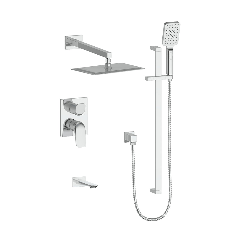 Vogt Antau Trim for 3-Way Pressure-Balance Shower System in Polished Chrome - TM.AU.310.310.CC