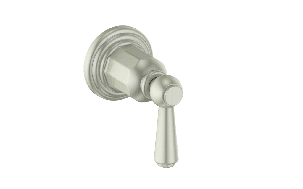 Vogt Carinthia On/Off Volume Control Valve Trim in Brushed Nickel with Round Handle – TM.C1.01.BN