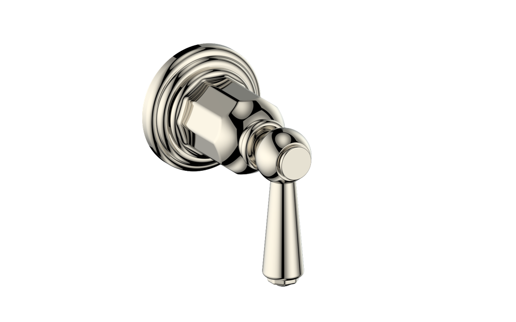 Vogt Carinthia On/Off Volume Control Valve Trim in Polished Nickel with Round Handle – TM.C1.01.PN