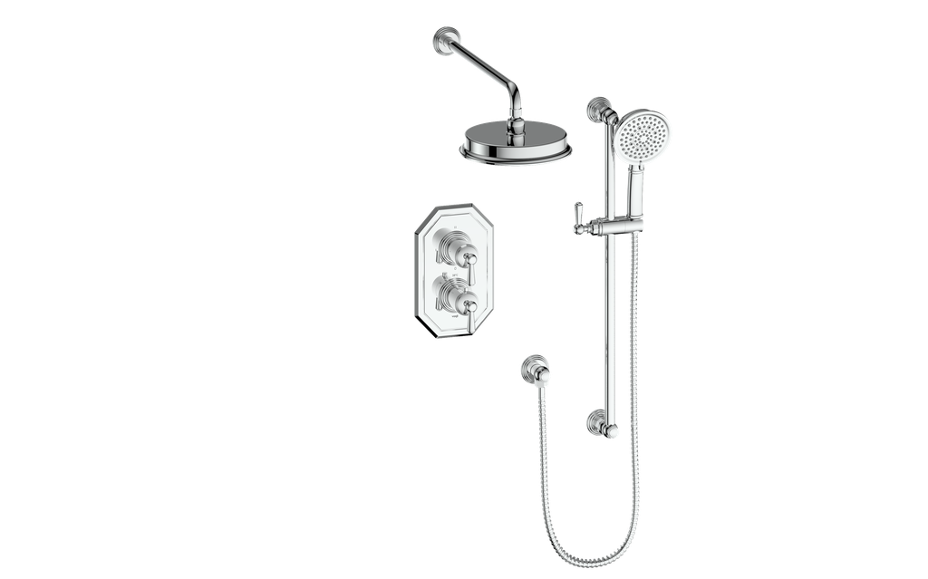 Vogt Carinthia Système de douche thermostatique 2 voies, garniture seulement - TM.CX.220.210