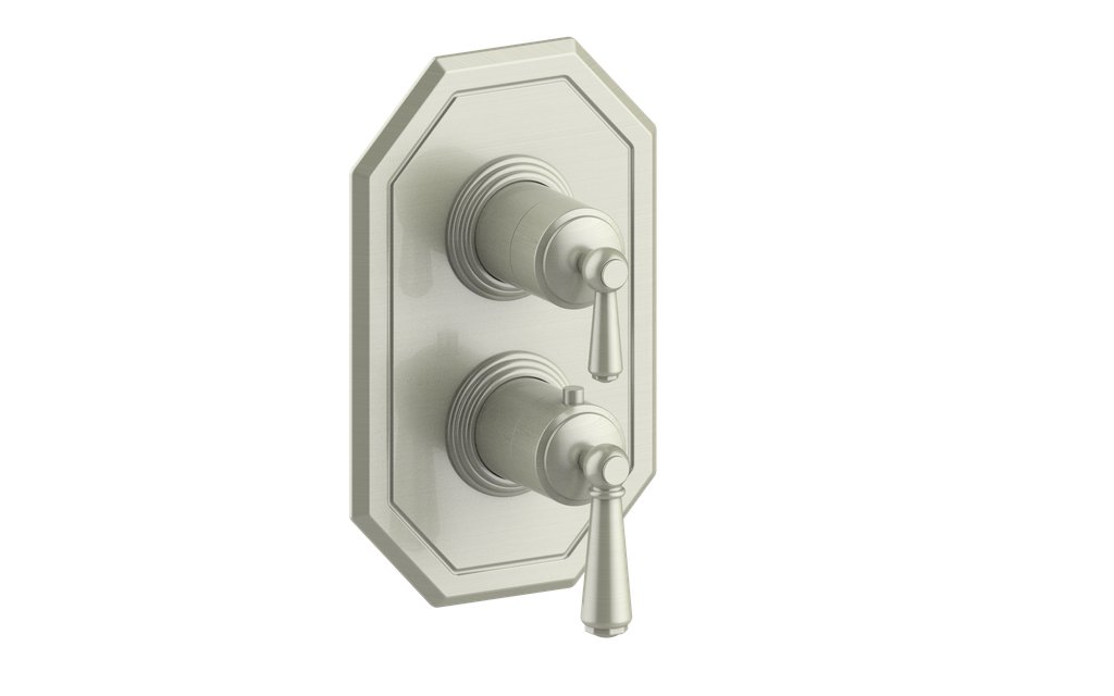 Vogt Carinthia 2-Way Thermostatic Valve Trim in Brushed Nickel with Round Handle – TM.C1.220.BN