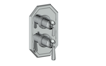 Vogt Carinthia 2-Way Thermostatic Valve Trim in Polished Chrome with Round Handle – TM.C1.220.CC