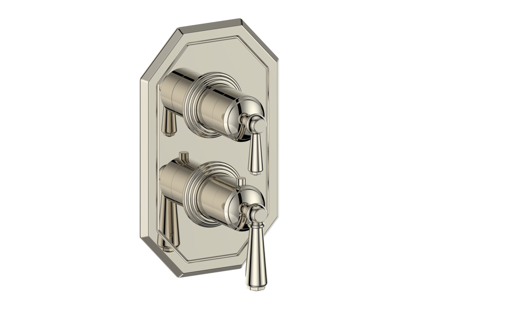 Vogt Carinthia 2-Way Thermostatic Valve Trim in Polished Nickel with Round Handle – TM.C1.220.PN