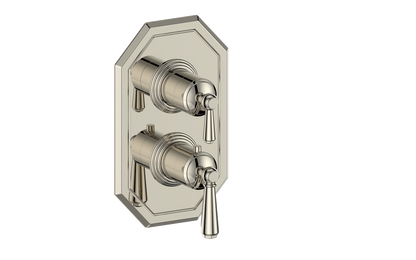 Vogt Carinthia 2-Way Thermostatic Valve Trim in Polished Nickel with Round Handle – TM.C1.220.PN