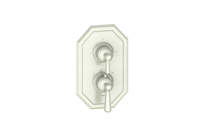 Vogt Carinthia 3-Way Thermostatic Valve Trim in Brushed Nickel with Round Handle – TM.C1.320.BN
