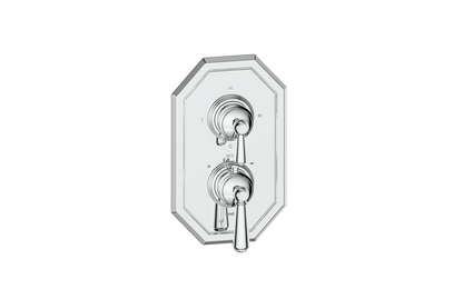 Vogt Carinthia 3-Way Thermostatic Valve Trim in Polished Chrome with Round Handle – TM.C1.320.CC