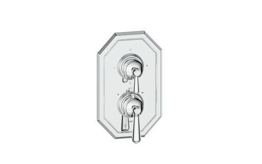 Vogt Carinthia 3-Way Thermostatic Valve Trim in Polished Chrome with Round Handle – TM.C1.320.CC