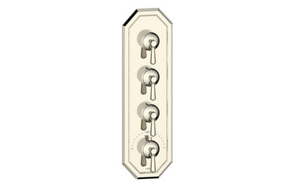 Vogt Carinthia 3/4" High-Flow Thermostatic Valve Trim with 3 Stops in Polished Nickel with Round Handle – TM.C1.350.PN