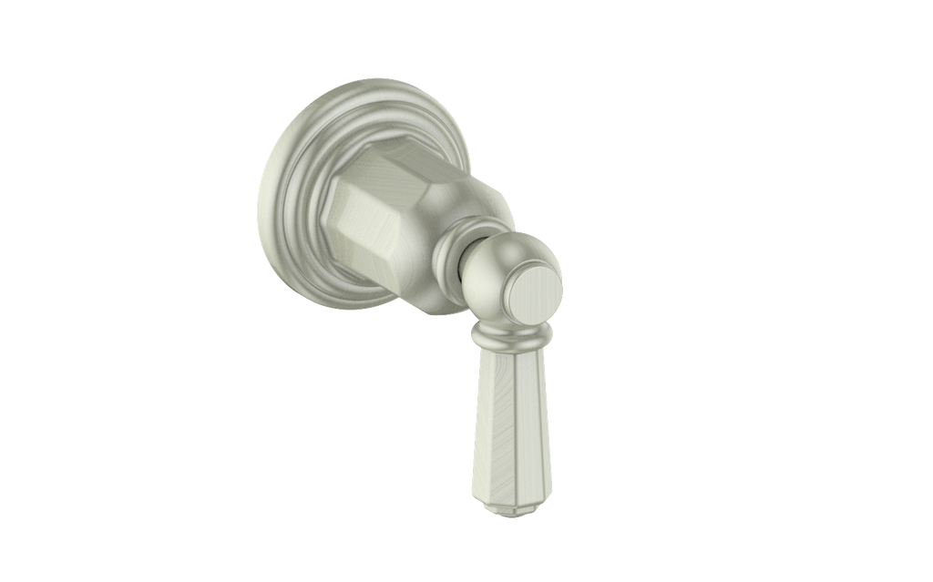 Vogt Carinthia On/Off Volume Control Valve Trim in Brushed Nickel with Octagonal Handle – TM.C2.01.BN