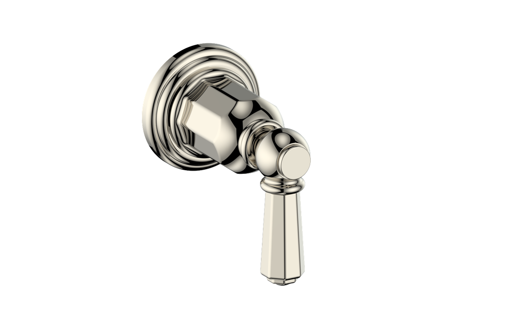 Vogt Carinthia On/Off Volume Control Valve Trim in Polished Nickel with Octagonal Handle – TM.C2.01.PN