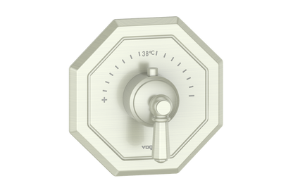 Vogt Carinthia 3/4" High-Flow Thermostatic Valve Trim in Brushed Nickel with Octagonal Handle – TM.C2.150.BN