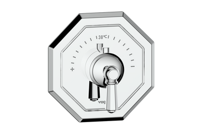 Vogt Carinthia 3/4" High-Flow Thermostatic Valve Trim in Polished Chrome with Octagonal Handle – TM.C2.150.CC