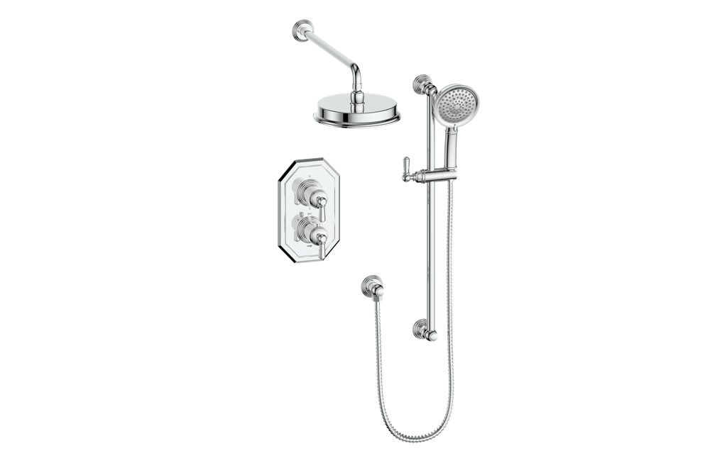 Vogt Carinthia Système de douche thermostatique 2 voies, garniture seulement - TM.CX.220.210