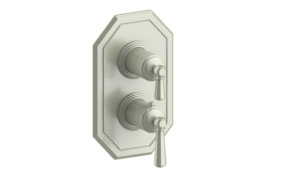 Vogt Carinthia 2-Way Thermostatic Valve Trim in Brushed Nickel with Octagonal Handle – TM.C2.220.BN