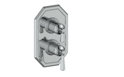 Vogt Carinthia 2-Way Thermostatic Valve Trim in Polished Chrome with Octagonal Handle – TM.C2.220.CC