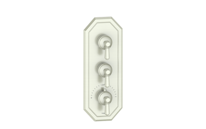 Vogt Carinthia 3/4" High-Flow Thermostatic Valve Trim with 2 Stops in Brushed Nickel with Octagonal Handle – TM.C2.250.BN