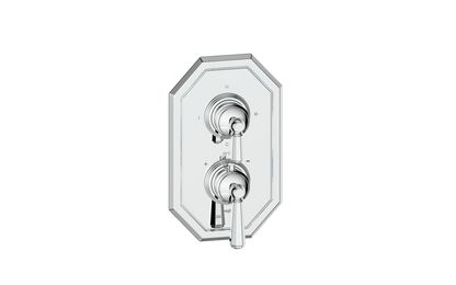 Vogt Carinthia 3-Way Thermostatic Valve Trim in Polished Chrome with Octagonal Handle – TM.C2.320.CC