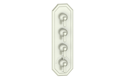 Vogt Carinthia 3/4" High-Flow Thermostatic Valve Trim with 3 Stops in Brushed Nickel with Octagonal Handle – TM.C2.350.BN