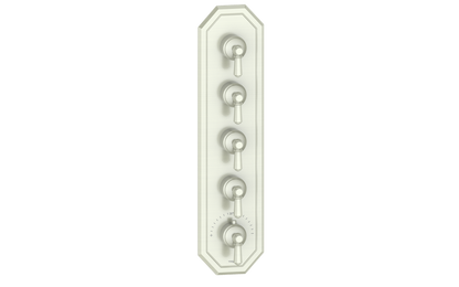 Vogt Carinthia 3/4" High-Flow Thermostatic Valve Trim with 4 Stops in Brushed Nickel with Octagonal Handle – TM.C2.450.BN