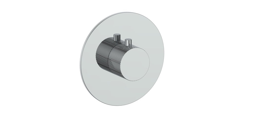 Vogt Drava Trim for 3/4" High-Flow Thermostatic Valve in Polished Chrome - TM.DA.150.CC