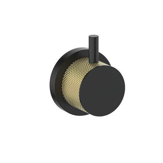 Vogt Drava Trim for 3/4" 3-Way Diverter in Brushed Gold / Matte Black - TM.DA.30.BGB