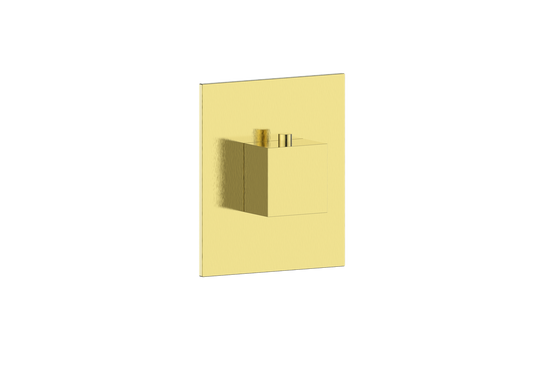 Vogt Kapfenberg Trim for 3/4-inch High-Flow Thermostatic Valve TM.KG.150 in Brushed Gold