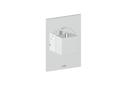 Vogt Kapfenberg Trim for 3/4-inch High-Flow Thermostatic Valve TM.KG.150 in Polished Chrome