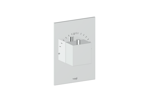 Vogt Kapfenberg Trim for 3/4-inch High-Flow Thermostatic Valve TM.KG.150 in Polished Chrome