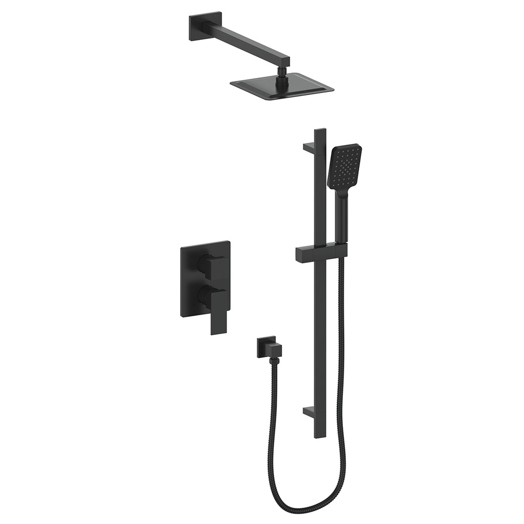 Vogt Kapfenberg 2-Way PB Shower Kit Trim TM.KG.210.210 in Matte Black