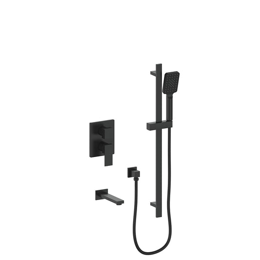 Vogt Kapfenberg 2-Way PB Shower Kit Trim TM.KG.210.500 in Matte Black