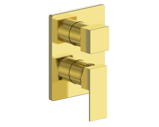 Vogt Kapfenberg Trim for 2-Way Pressure Balance Valve TM.KG.210 in Brushed Gold