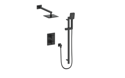 Vogt Kapfenberg 2-Way Thermostatic Shower Kit Trim TM.KG.220.210 in Matte Black