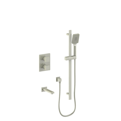 Vogt Kapfenberg 2-Way Thermostatic Shower Kit Trim TM.KG.220.500 in Brushed Nickel