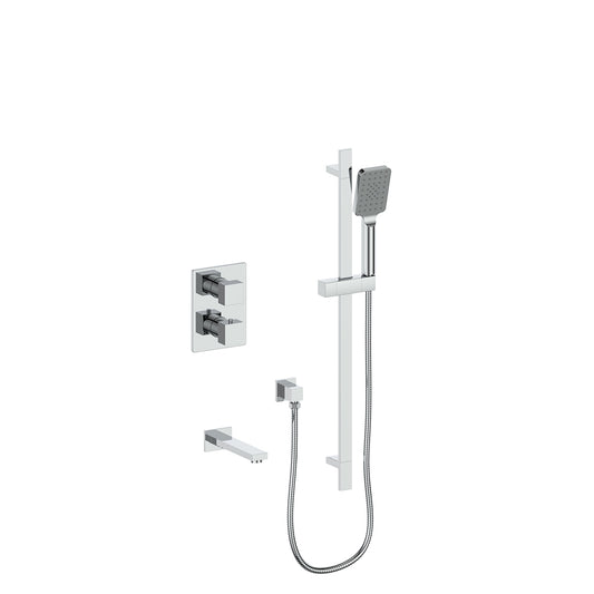Vogt Kapfenberg 2-Way Thermostatic Shower Kit Trim TM.KG.220.500 in Polished Chrome
