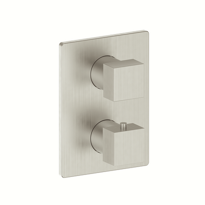 Vogt Kapfenberg Trim for 2-Way Thermostatic Valve TM.KG.220 in Brushed Nickel