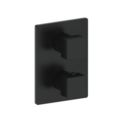 Vogt Kapfenberg Trim for 2-Way Thermostatic Valve TM.KG.220 in Matte Black