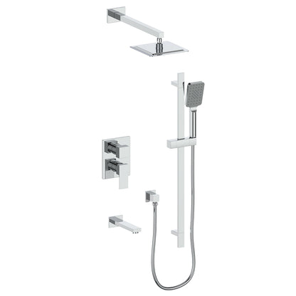 Vogt Kapfenberg 3-Way PB Shower Kit Trim TM.KG.310.310 in Polished Chrome