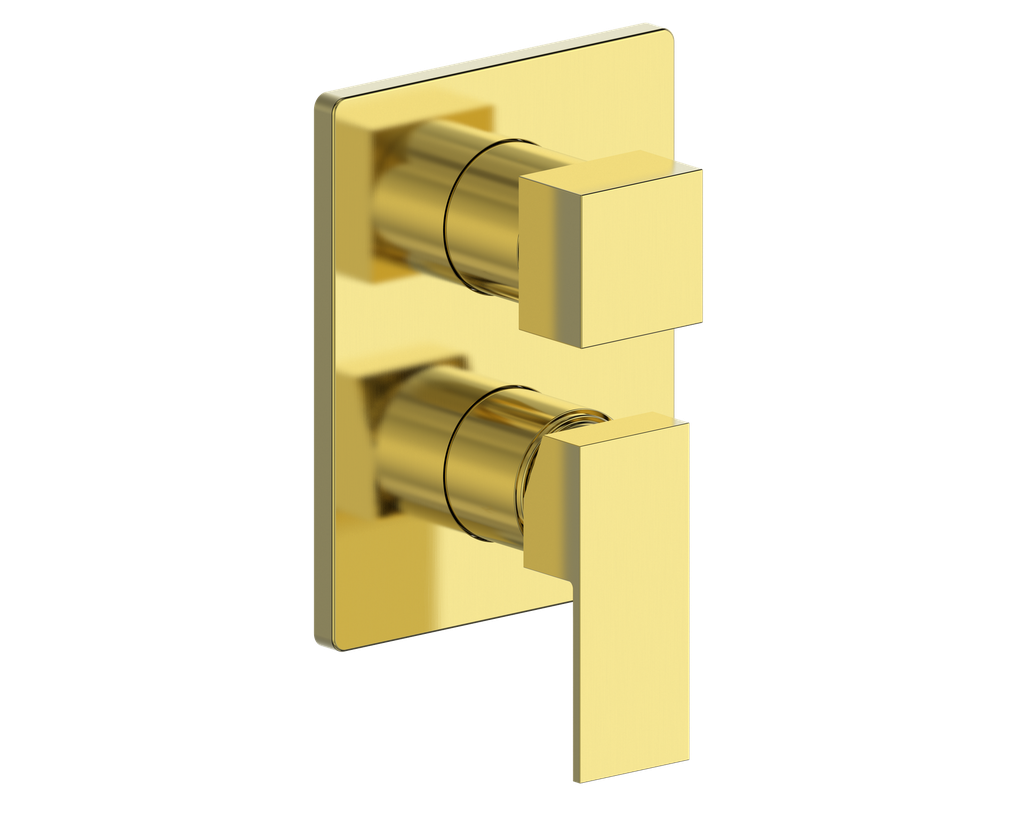 Vogt Kapfenberg Trim for 3-Way Pressure Balance Valve TM.KG.310 in Brushed Gold