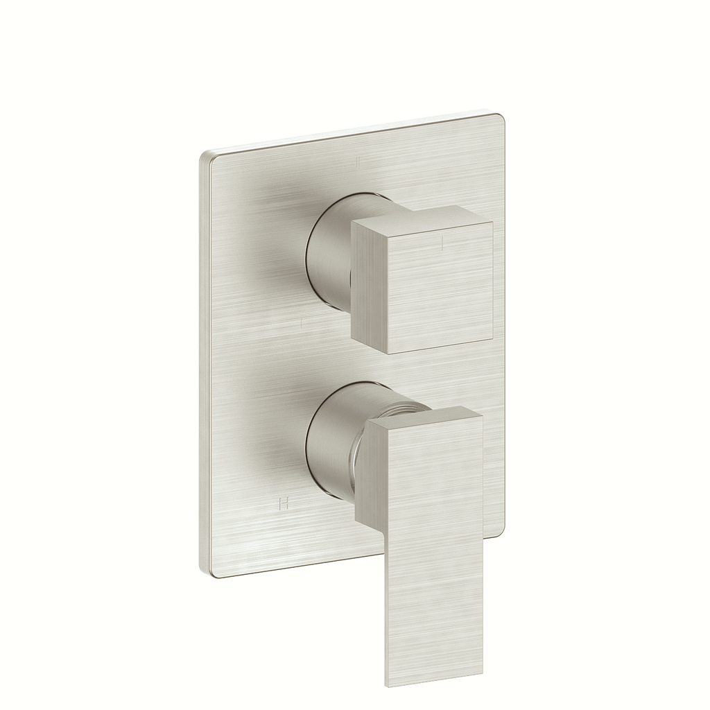 Vogt Kapfenberg Trim for 3-Way Pressure Balance Valve TM.KG.310 in Brushed Nickel