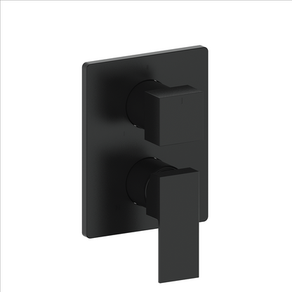 Vogt Kapfenberg Trim for 3-Way Pressure Balance Valve TM.KG.310 in Matte Black