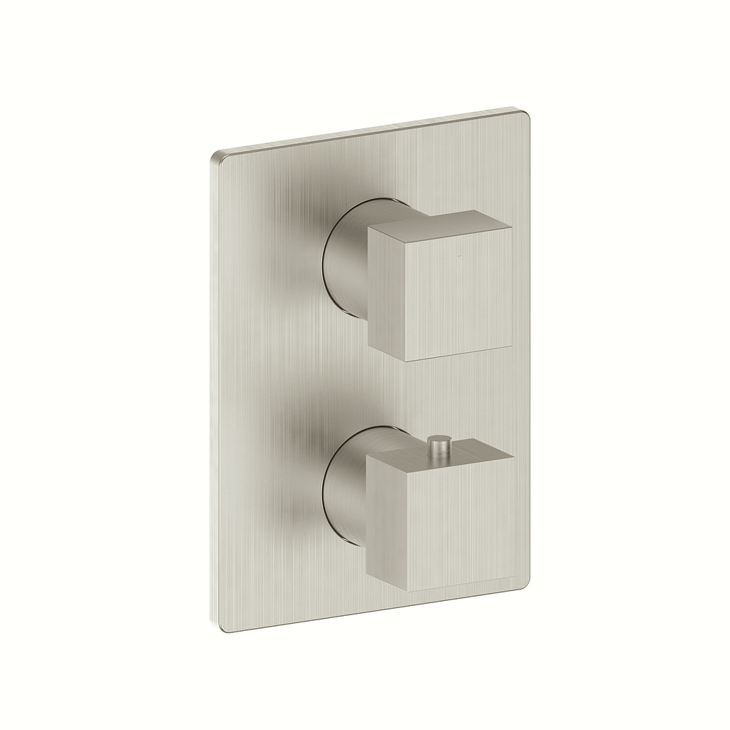 Vogt Kapfenberg Trim for 3-Way Thermostatic Valve TM.KG.320 in Brushed Nickel