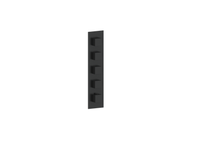 Vogt Kapfenberg Trim for 3/4-inch High-Flow Thermostatic Valve with 4 Volume Controls TM.KG.450 in Matte Black